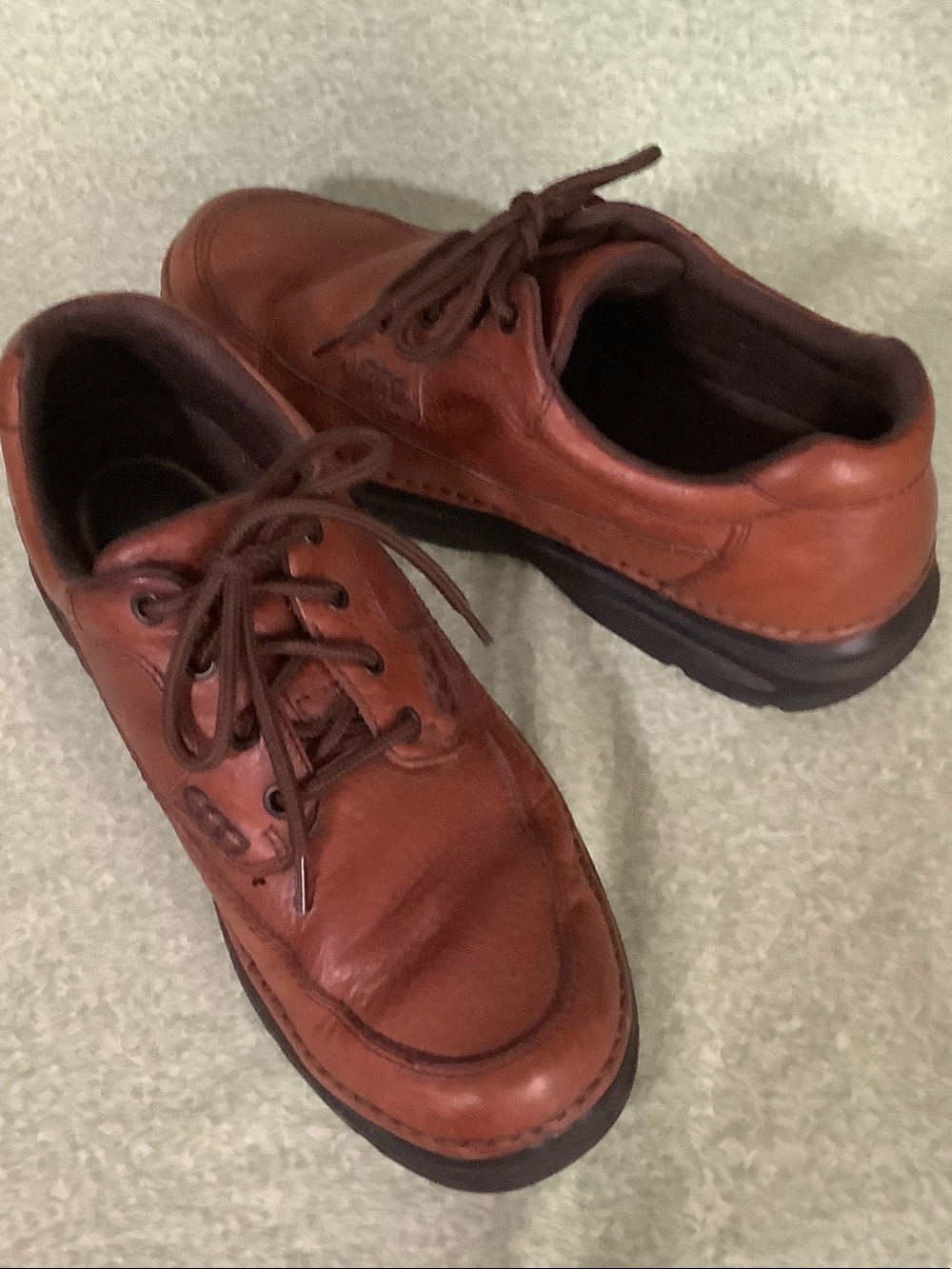 Nunn Bush Men's Leather Cameron Lace-Up Shoes in Brown Size 9.5 Wide